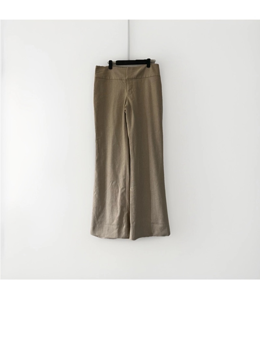 Banana Republic Y2K RN 54023 Beige Wool Blend Wide Leg Pants Women’s Size 4